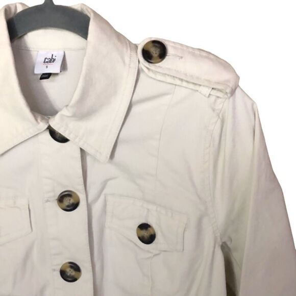 Cabi Kenya Cargo Cotton Jacket Collared Utility with Pockets 5659 Size Small - Picture 9 of 15